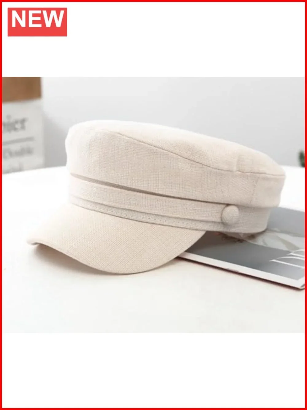 Women's Newsboy Cap, Baker Boy Hat, Adjustable Vintage Style